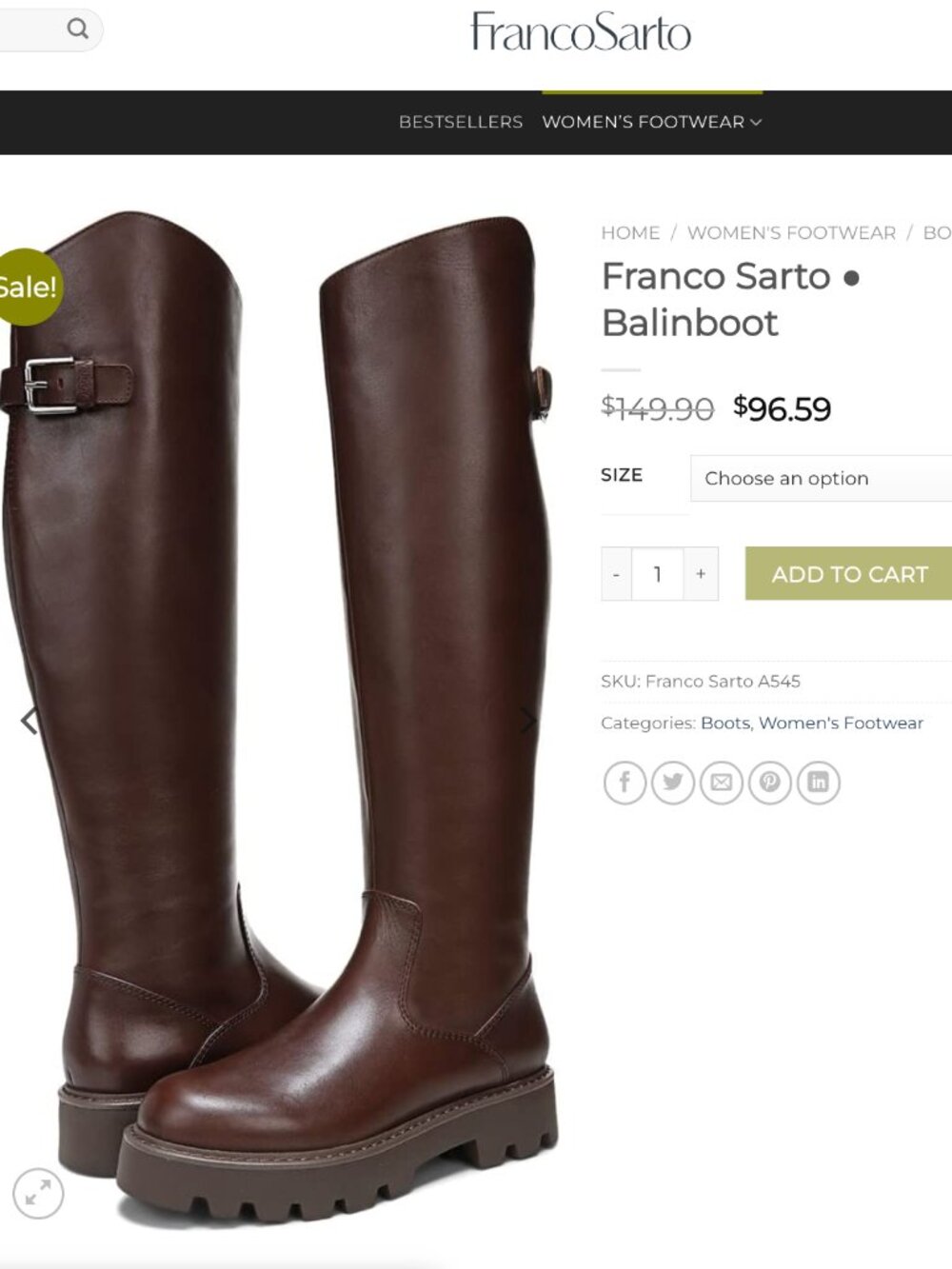 Franco Sarto Balin Cream Knee-High Lug Sole Boots - Picture 8 of 8